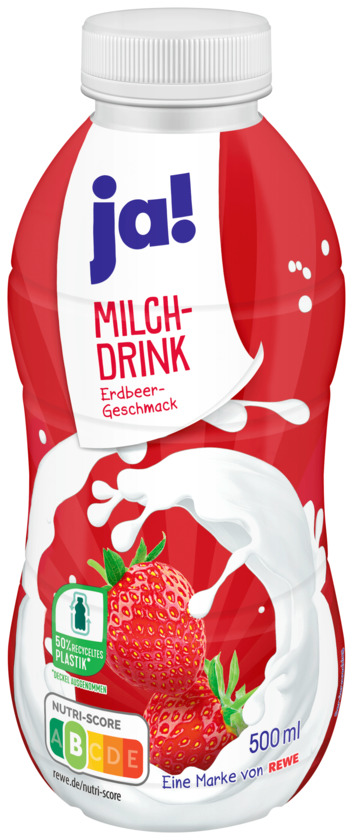 ja! Milch-Drink Erdbeer-Geschmack 500ml